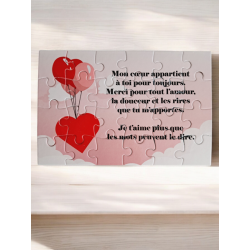 Puzzle "Je t'aime"