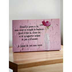 Puzzle "Je t'aime"