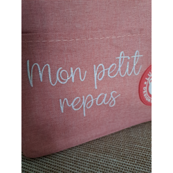 Sac repas /Lunch bag " De l'énergie pour toutes mes aventures"