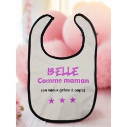 Bavoir "Belle comme maman"