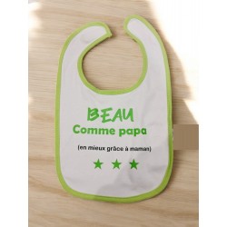 Bavoir "Beau comme papa"