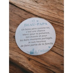 Beau-père - Aimant 7,5 cm