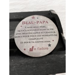 Beau-père - Aimant 7,5 cm