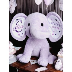 Peluche personnalisée Naissance - Elephant naissance - Cadeau naissance