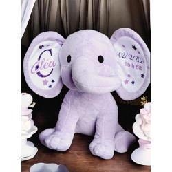 Peluche personnalisée Naissance - Elephant naissance - Cadeau naissance