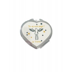Tu es mon ange. Je t'aime - Miroir de poche