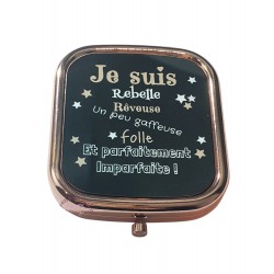 "Je suis...Parfaitement Imparfaite. Je t'aime" - Miroir de poche
