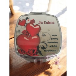 Je t'aime, un peu beaucoup, passionnément, à la folie - Miroir de poche