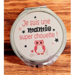 Je suis une mamie super chouette - Miroir de poche