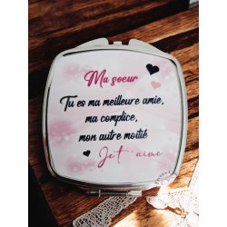 Ma sœur - Miroir de poche