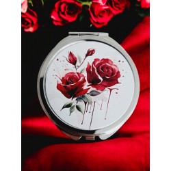 Roses rouges - Miroir de poche
