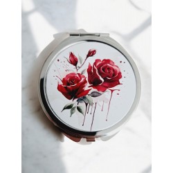 Roses rouges - Miroir de poche