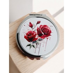 Roses rouges - Miroir de poche
