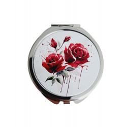 Roses rouges - Miroir de poche