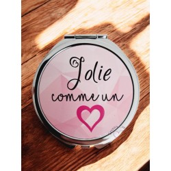 Jolie comme un cœur - Miroir de poche