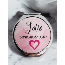 Jolie comme un cœur - Miroir de poche