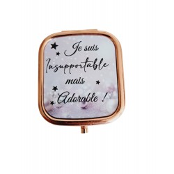 Je suis insupportable mais adorable - Miroir de poche