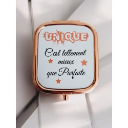 Unique c'est tellement mieux que parfaite - Miroir de poche