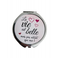 La vie est Belle - Miroir de poche