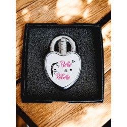 Belle & Rebelle - Briquet à gaz personnalisé Cœur