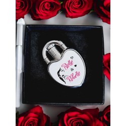 Belle & Rebelle - Briquet à gaz personnalisé Cœur