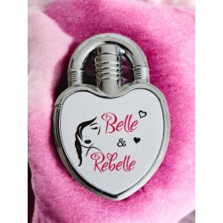 Belle & Rebelle - Briquet à gaz personnalisé Cœur