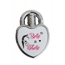 Belle & Rebelle - Briquet à gaz personnalisé Cœur