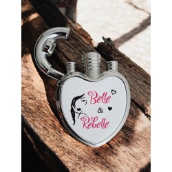 Belle & Rebelle - Briquet à gaz personnalisé Cœur