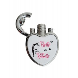 Belle & Rebelle - Briquet à gaz personnalisé Cœur