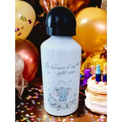 Eléphant - Gourde Enfant Personnalisée
