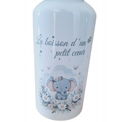 Eléphant - Gourde Enfant Personnalisée
