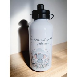 Eléphant - Gourde Enfant Personnalisée