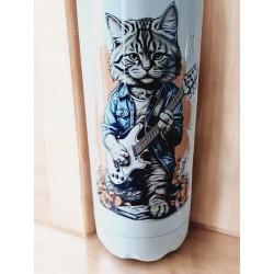 Chat & Guitare - Bouteille isotherme