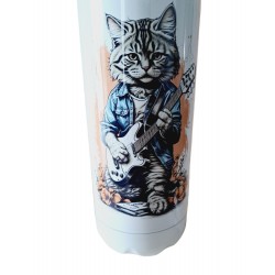 Chat & Guitare - Bouteille isotherme