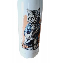 Chat & Guitare - Bouteille isotherme