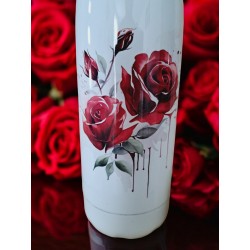 Roses rouges - Bouteille isotherme