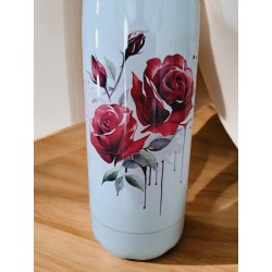 Roses rouges - Bouteille isotherme