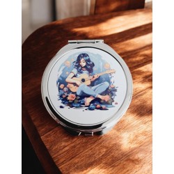 Guitare - Miroir de poche