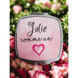 Jolie comme un Cœur - Miroir de poche