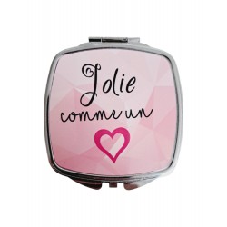 Jolie comme un Cœur - Miroir de poche