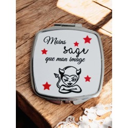 Moins sage que mon image - Miroir de poche