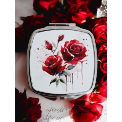 Roses rouges - Miroir de poche