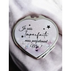 e suis imparfaite mais parfaitement moi - Miroir de poche