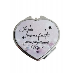 e suis imparfaite mais parfaitement moi - Miroir de poche