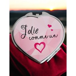 Jolie comme un cœur - Miroir de poche