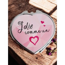 Jolie comme un cœur - Miroir de poche
