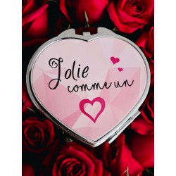 Jolie comme un cœur - Miroir de poche