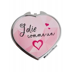 Jolie comme un cœur - Miroir de poche