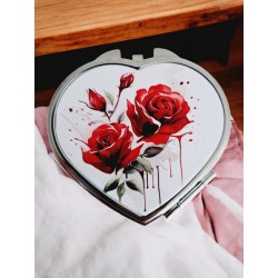Roses rouges - Miroir de poche