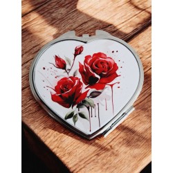 Roses rouges - Miroir de poche